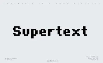Supertext Font