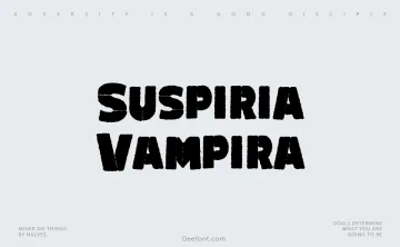 Suspiria Vampira Font