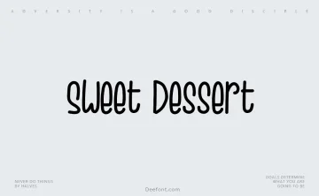 Sweet Dessert Font