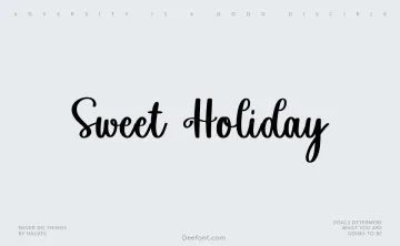 Sweet Holiday Font