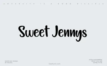 Sweet Jennys Font
