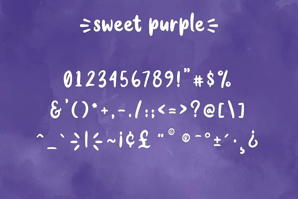 Sweet Purple Font