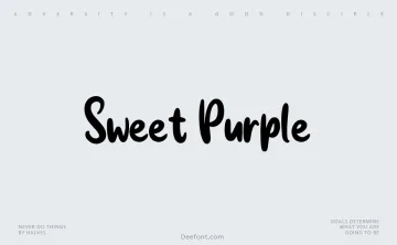 Sweet Purple Font