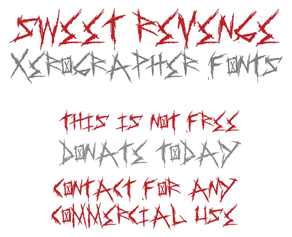 Sweet Revenge Font