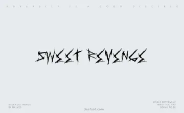 Sweet Revenge Font