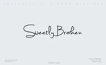 Sweetly Broken Font