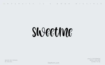 Sweetme Font