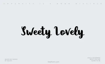 Sweety Lovely Font