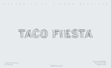 Taco Fiesta Font