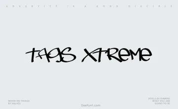 Tags Xtreme Font