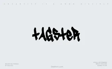 Tagster Font