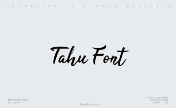 Tahu Font Font
