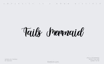 Tails Mermaid Font