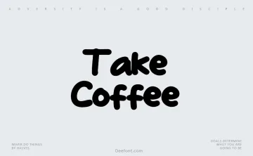 Take Coffee Font