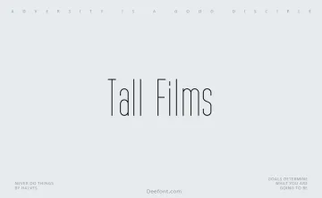 Tall Films Font Family