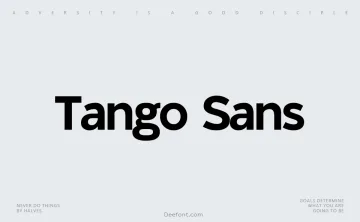 Tango Sans Font
