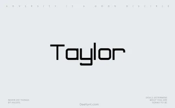 Taylor Font