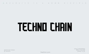 Techno Chain Font