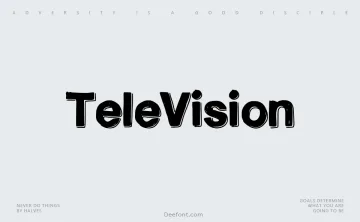 TeleVision Font