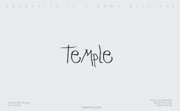 Temple Font