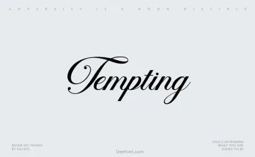 Tempting Font