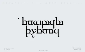 Tengwar Quenya Font