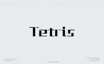 Tetris Font