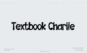 Textbook Charlie Font