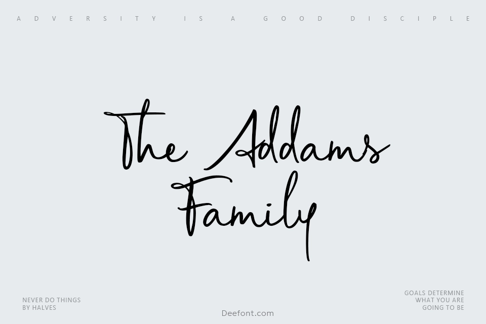 The Addams Family Font