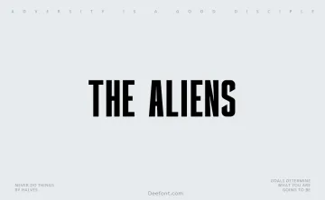 The Aliens Font