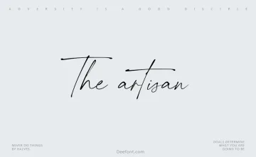 The Artisan Font