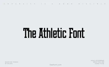 The Athletic Font