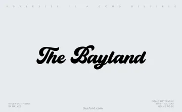 The Bayland Font