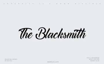 The Blacksmith Font