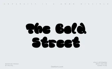 The Bold Street Font