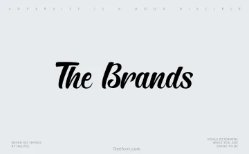 The Brands Font