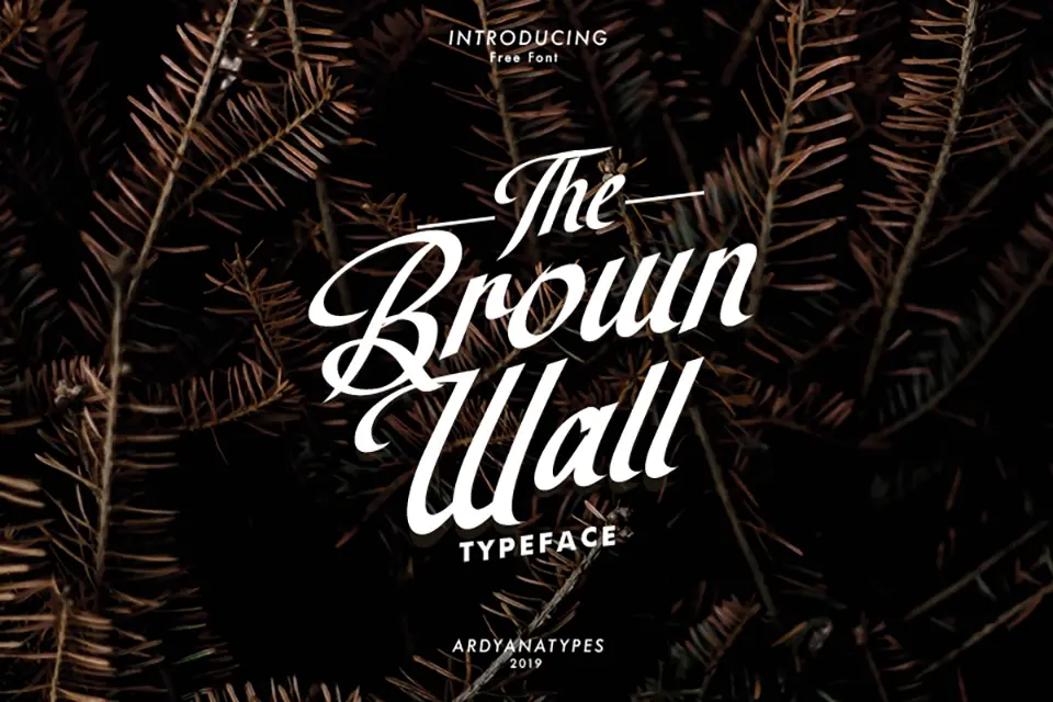 The Brown Wall Font