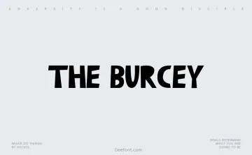 The Burcey Font