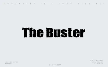 The Buster Font