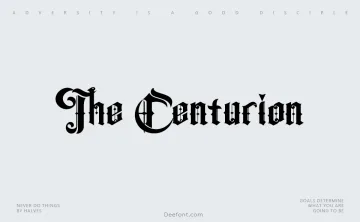The Centurion Font