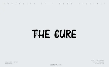 The Cure Font