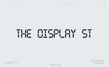 The Display St Font