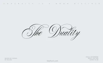 The Duality Font