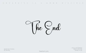 The End Font