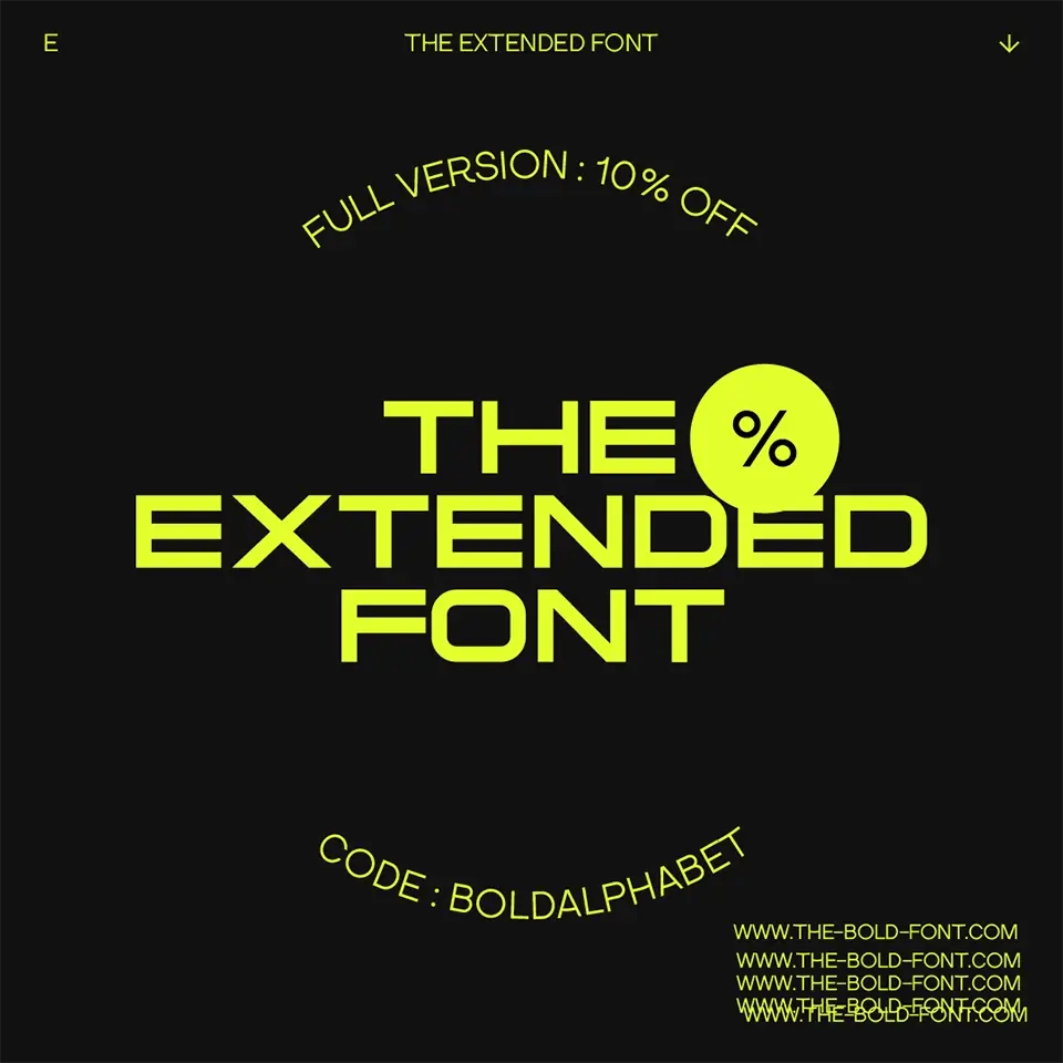The Extended Font Font