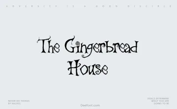 The Gingerbread House Font