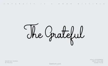 The Grateful Font