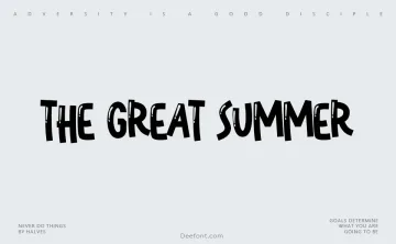 The Great Summer Font
