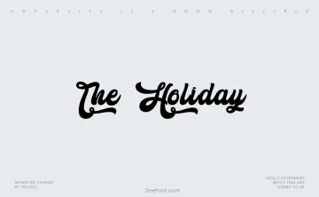 The Holiday Font