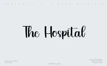 The Hospital Font